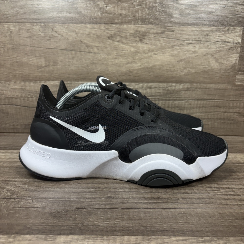 Nike SuperRep Black White Womens US Size 8 EUR 39 CJ0860-101 Running Shoes